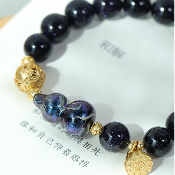 Blue sandstone bracelet