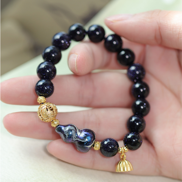 Blue sandstone bracelet