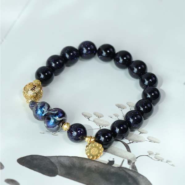 Blue sandstone bracelet