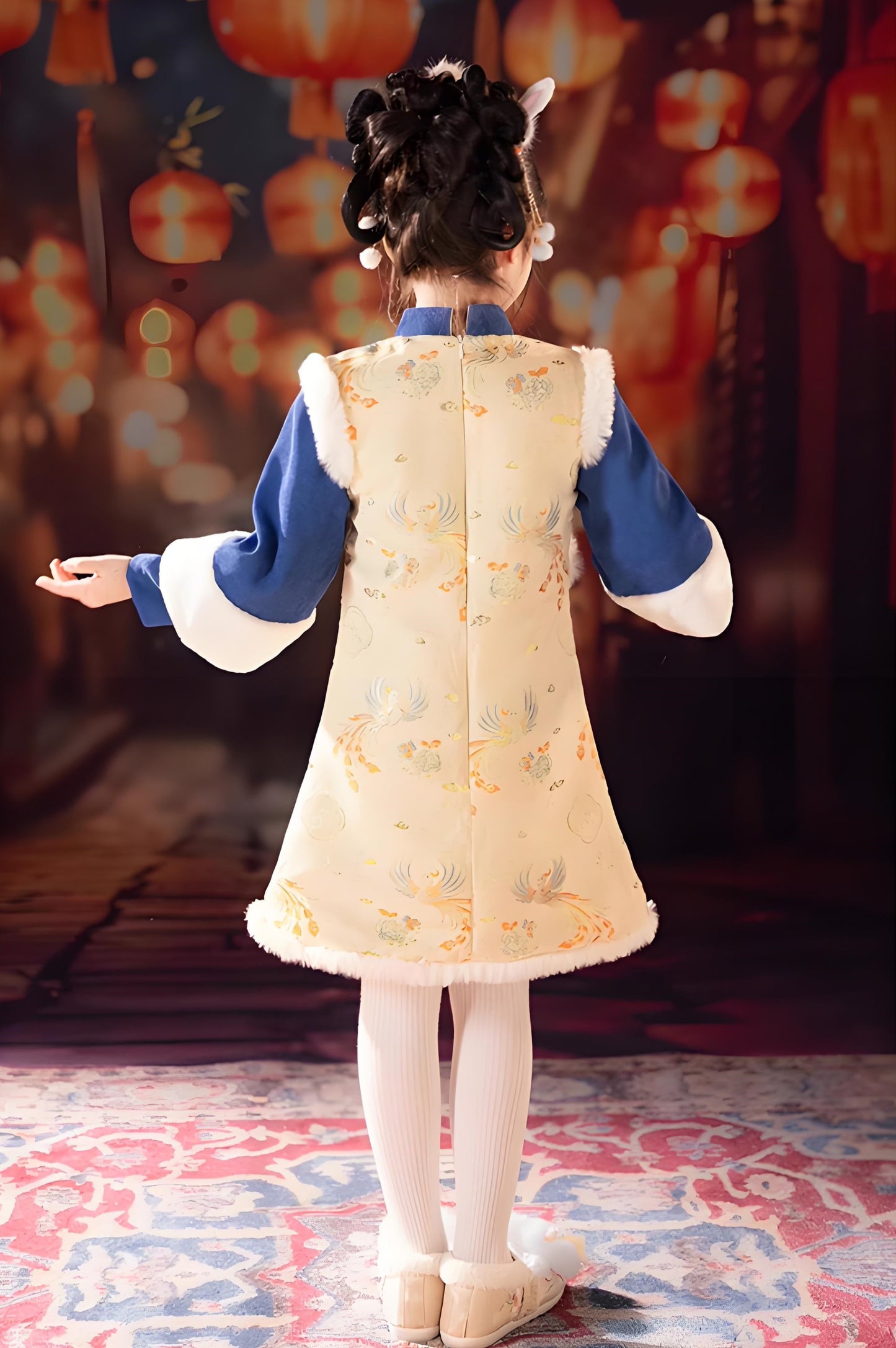 Children's Peony Cheongsam