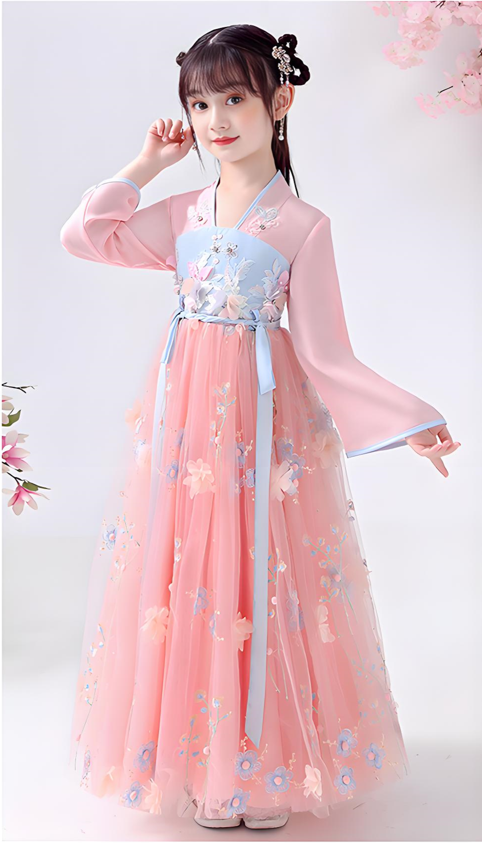 Children's Pink Hanfu