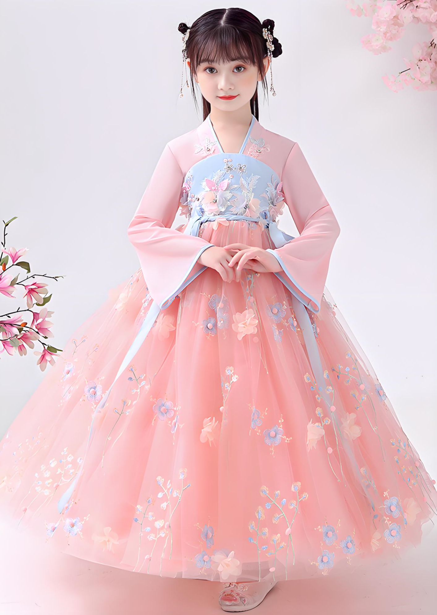 Children's Pink Hanfu