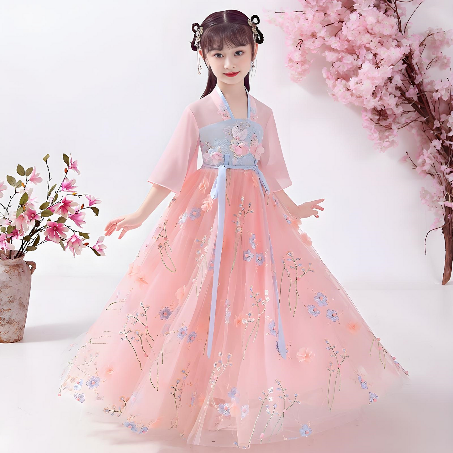 Children's Pink Hanfu