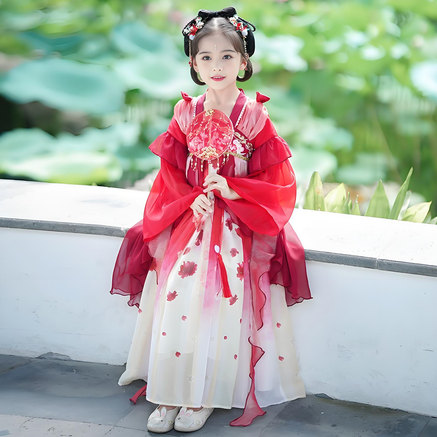 Children's Red Hanfu