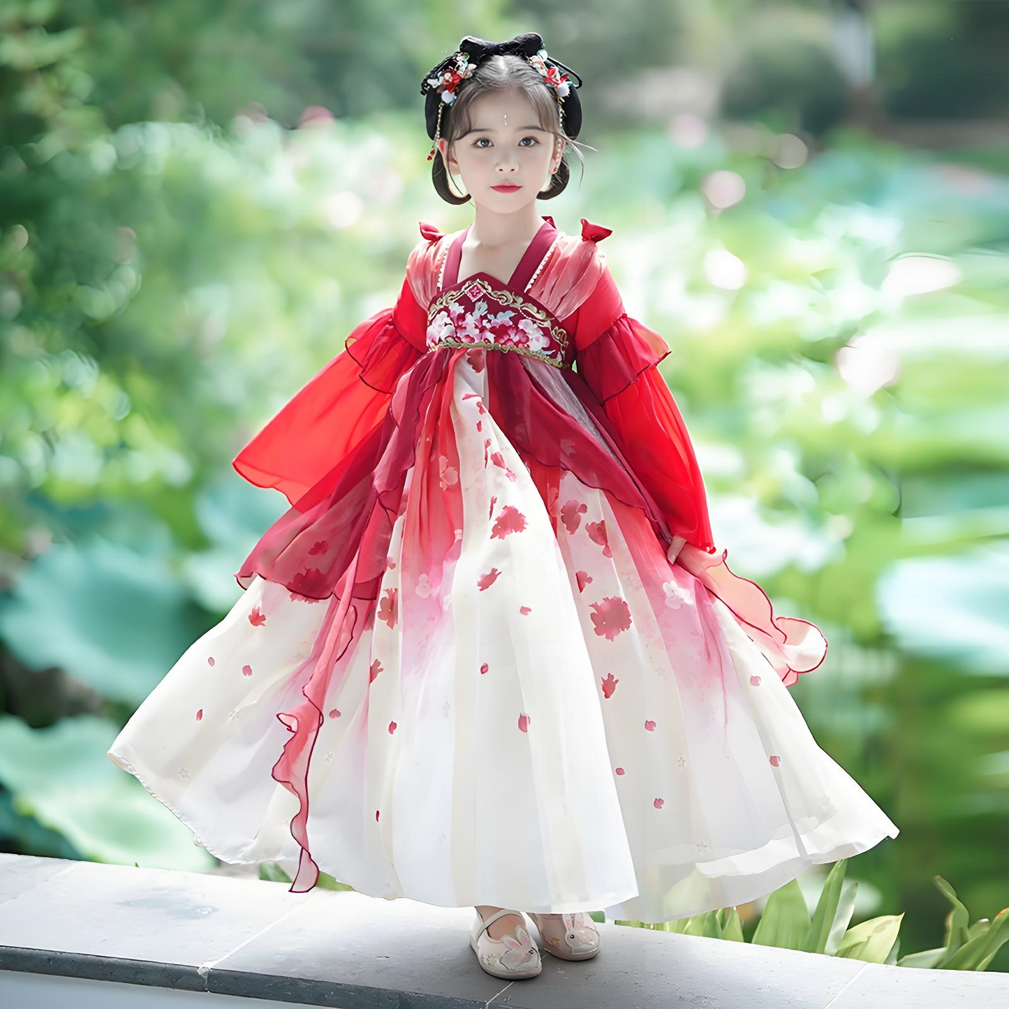 Children's Red Hanfu