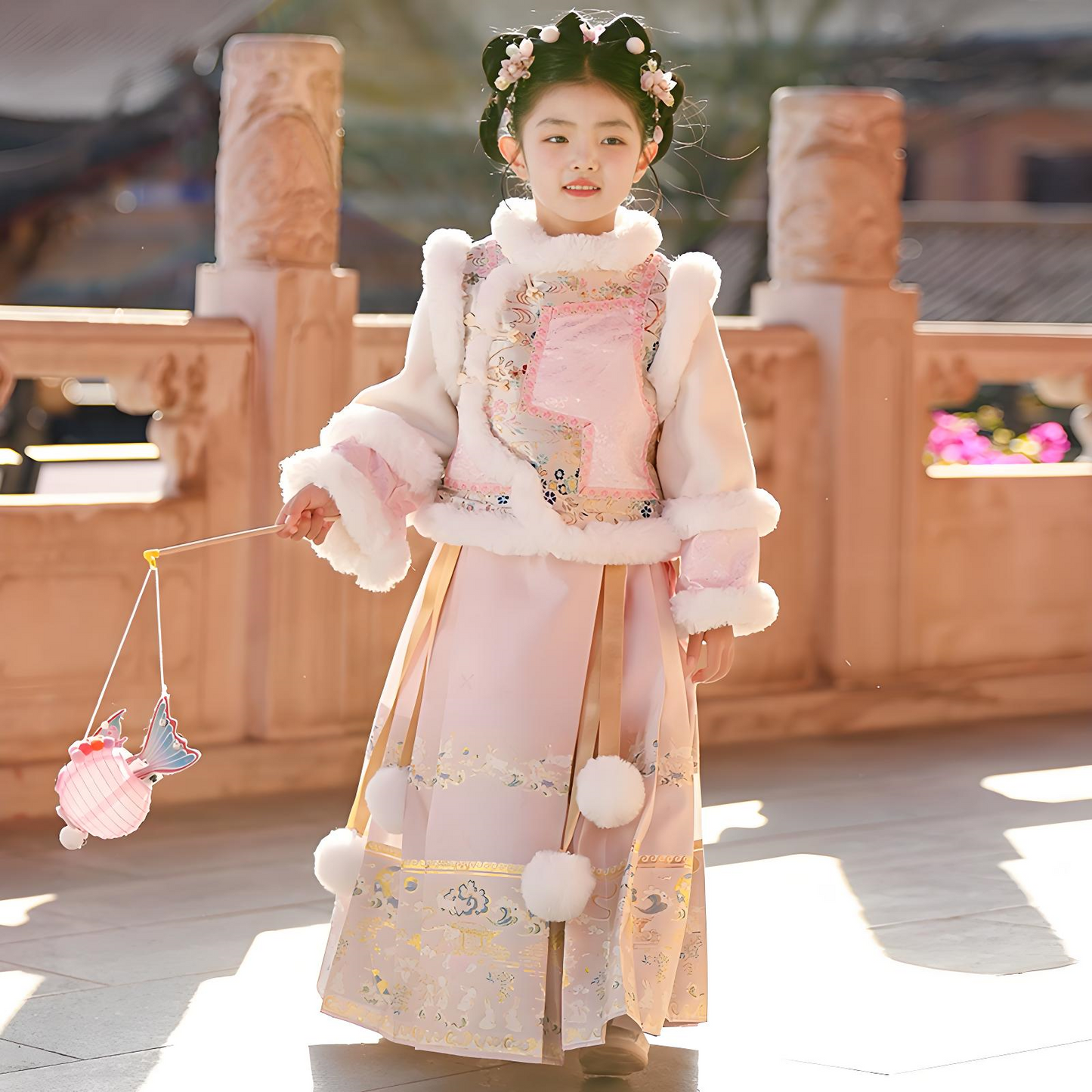 Children's Pink Checkered Clothes