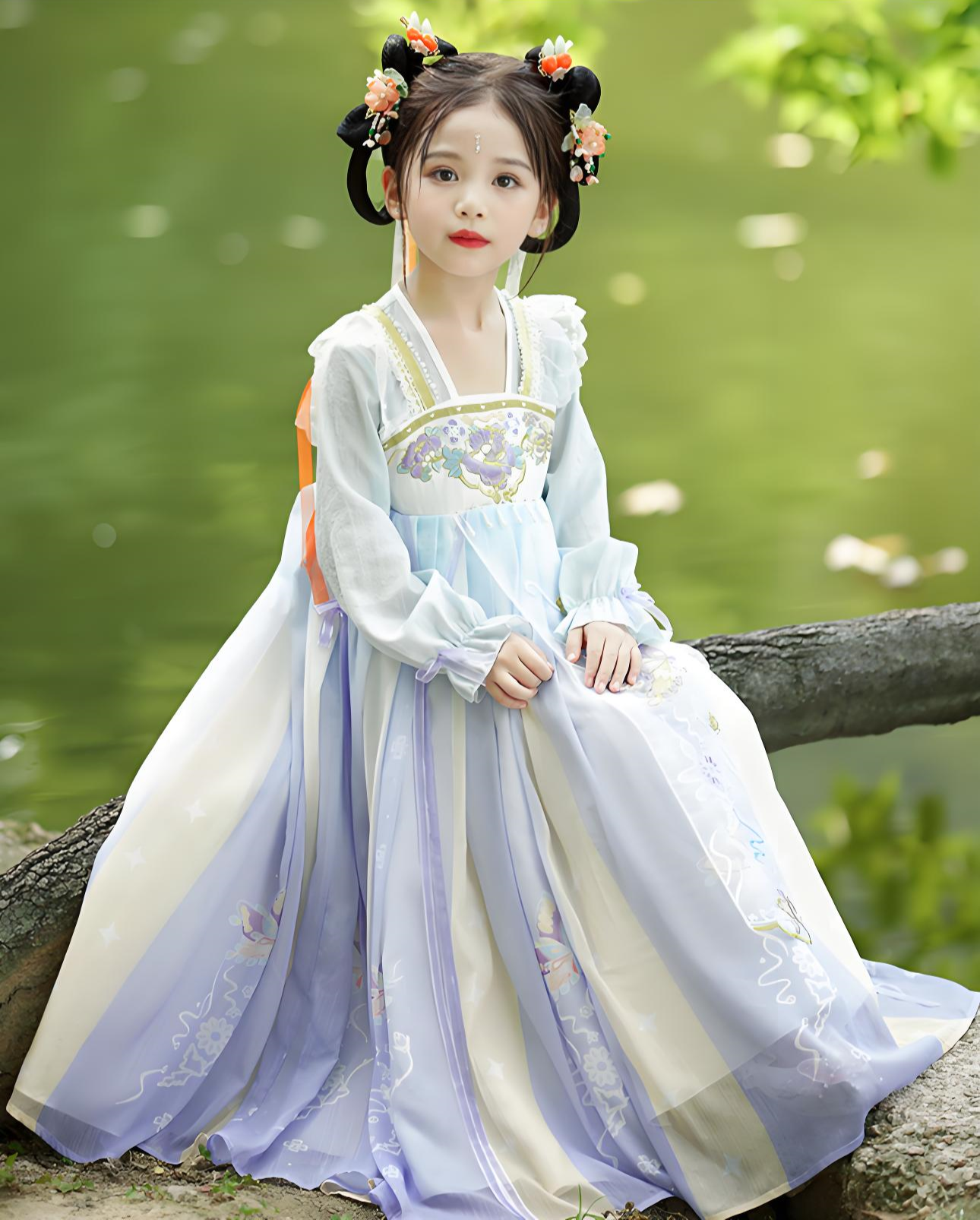 Children's purple Hanfu