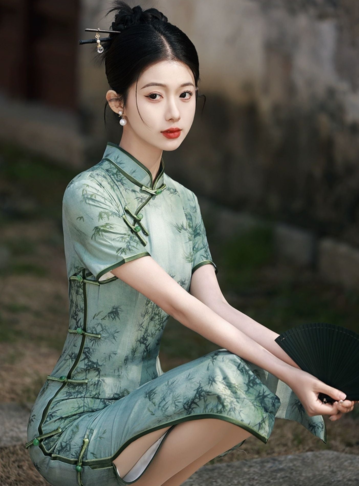 New Chinese Bamboo Slim Summer Qipao