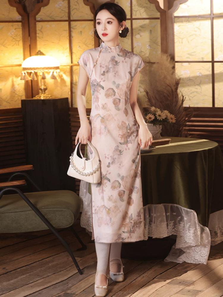 New Chinese Style Slim Fit Summer Qipao