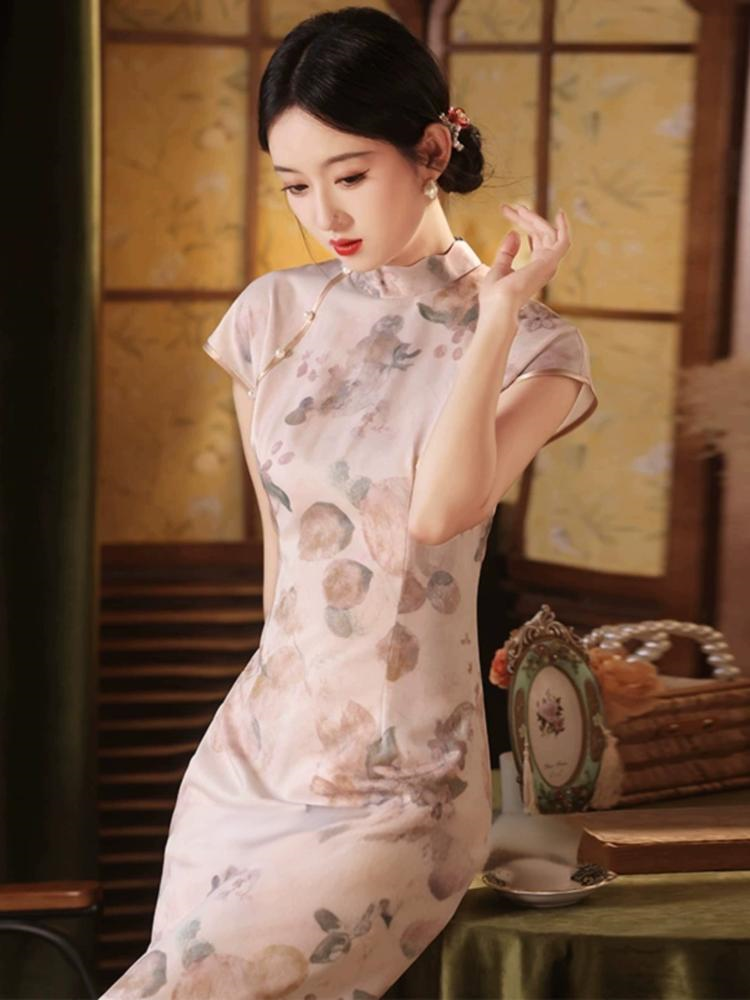 New Chinese Style Slim Fit Summer Qipao