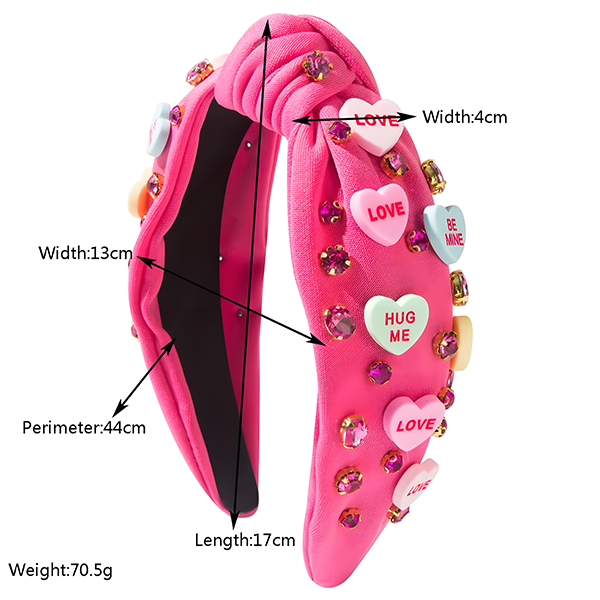 Valentine's Day letter headband