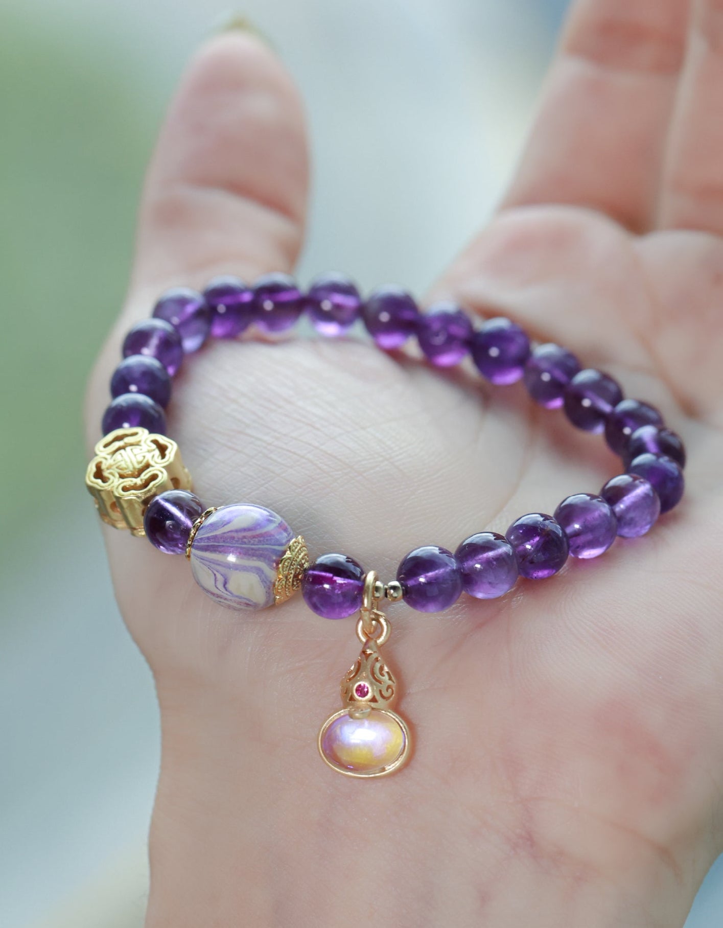 Amethyst bracelet