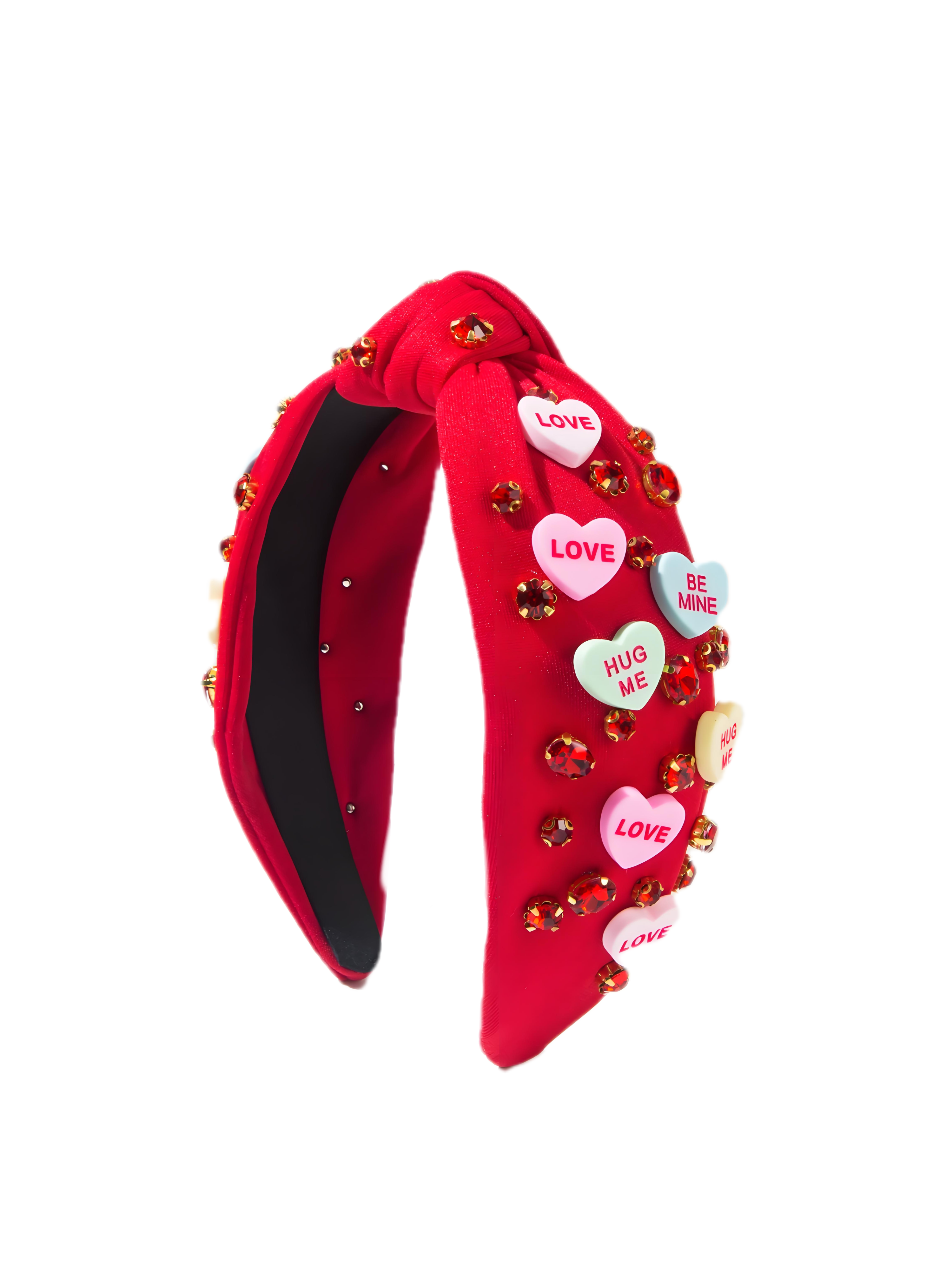 Valentine's Day heart-shaped letter headband