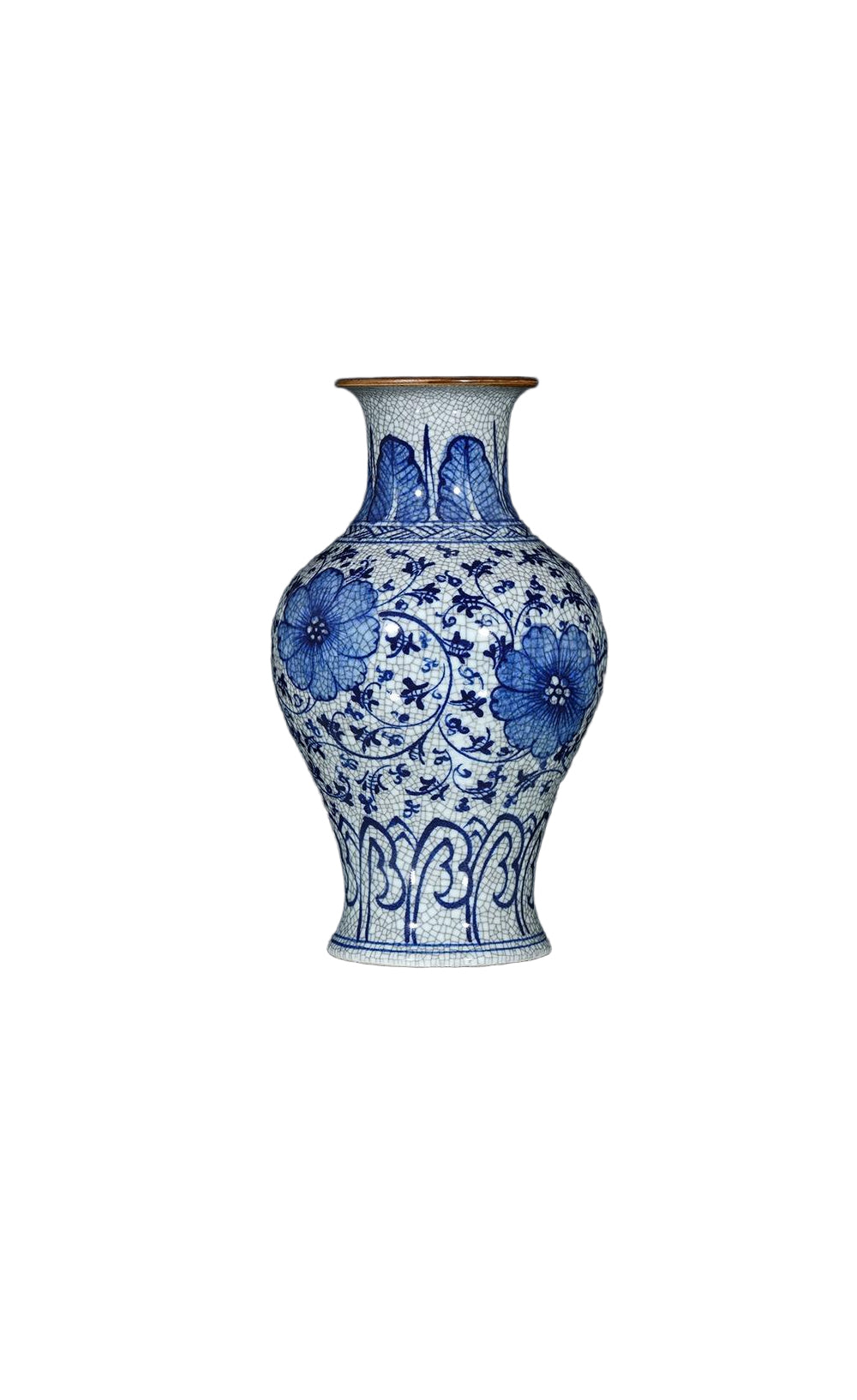 blue and white porcelain vase