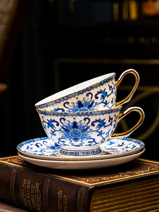 Blue And White Porcelain Coffee Cup