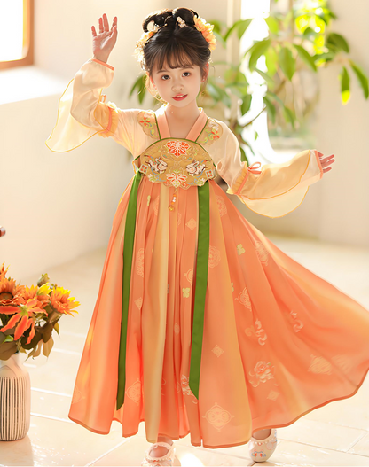 Children's Orange Hanfu