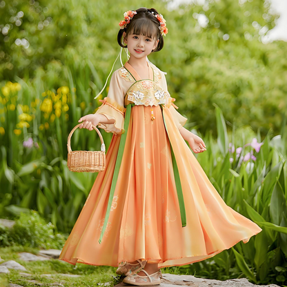 Children's Orange Hanfu