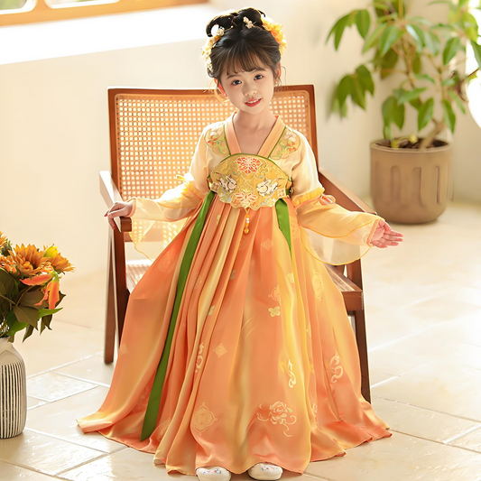 Children's Orange Hanfu