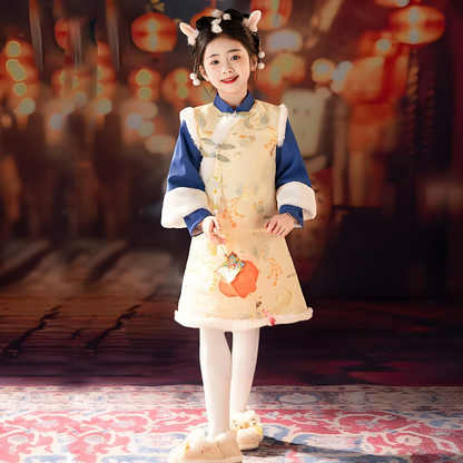 Children's Peony Cheongsam