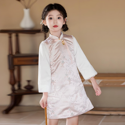 Children's Pink Cheongsam