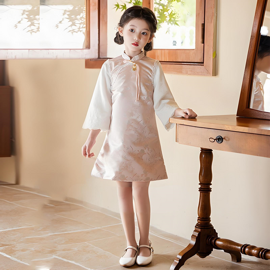 Children's Pink Cheongsam