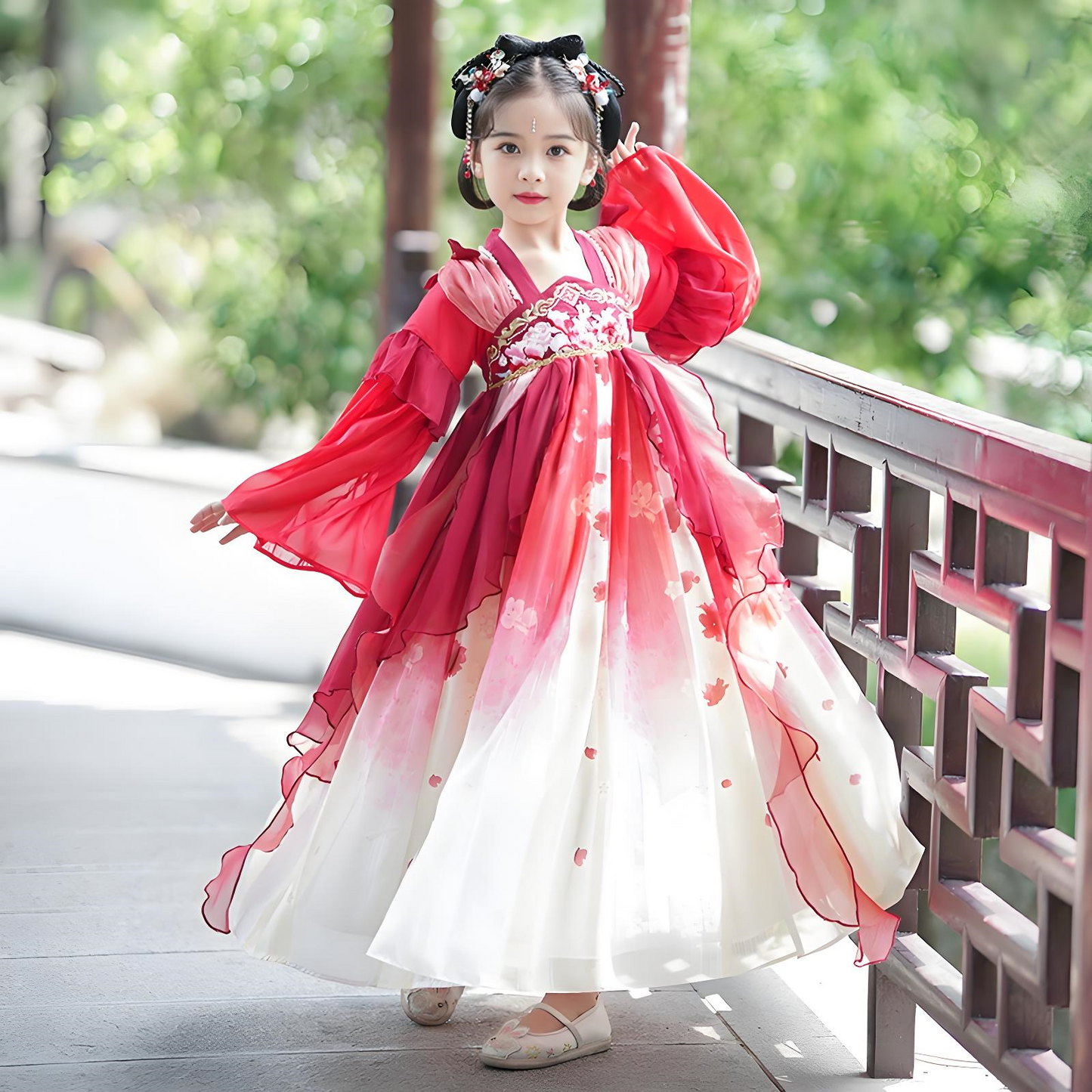 Children's Red Hanfu