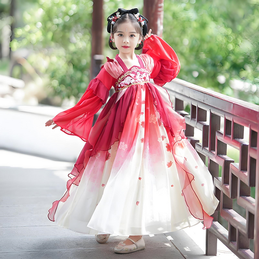 Children's Red Hanfu