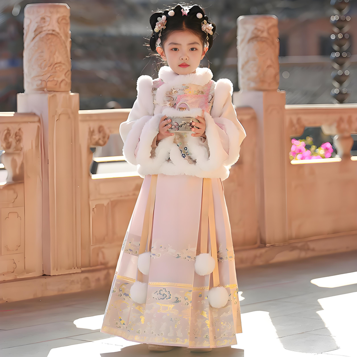 Children's Pink Checkered Clothes