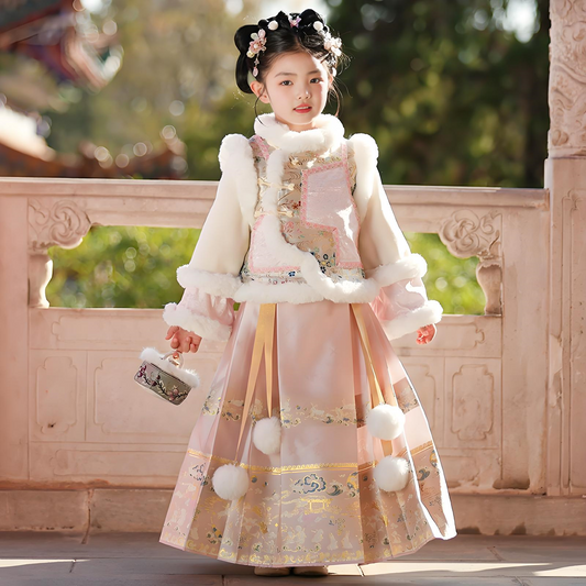 Children's Pink Checkered Clothes