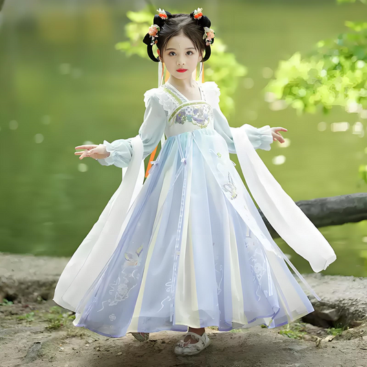 Children's purple Hanfu