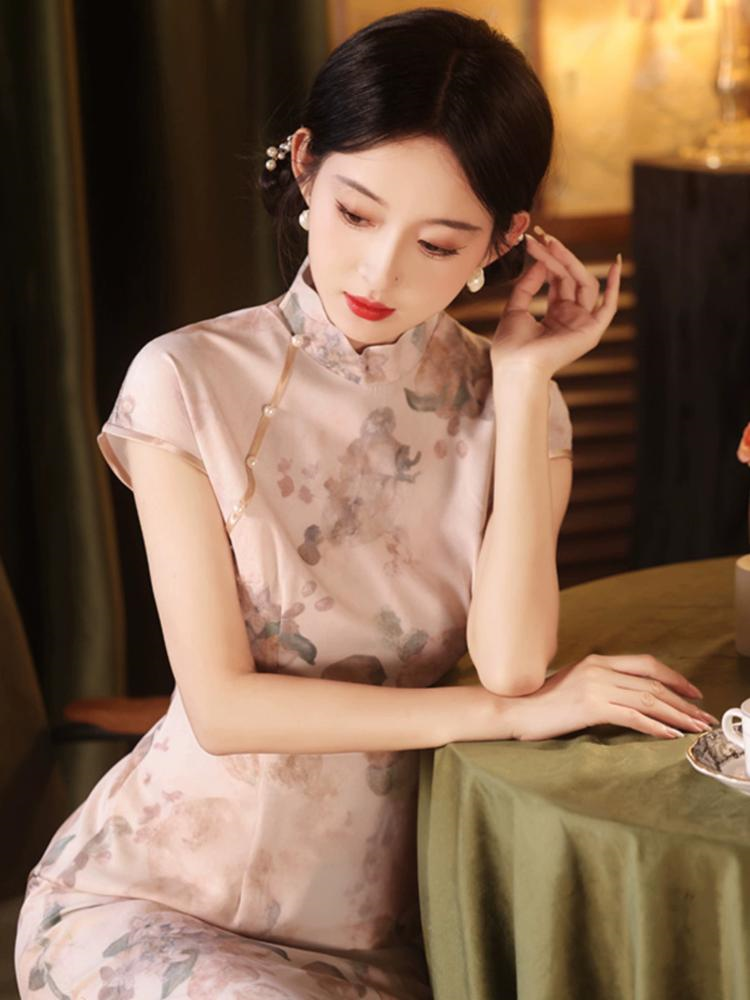 New Chinese Style Slim Fit Summer Qipao