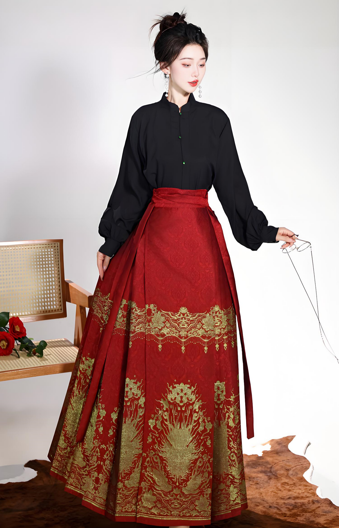 Red Horse Face Skirt