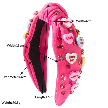 Valentine's Day letter headband