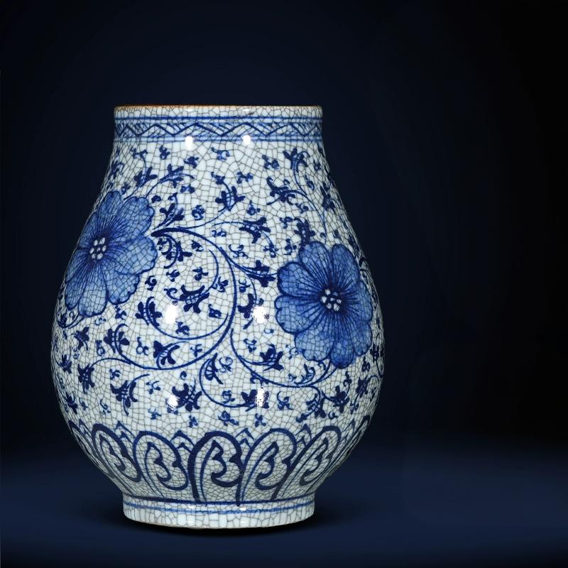 blue and white porcelain vase